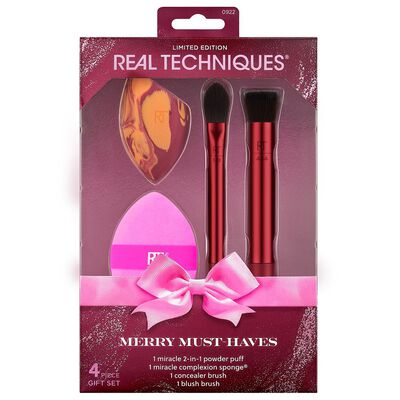 KIT PINC&Eacute;IS E ESPONJA REAL TECHNIQUES DESEJOS DE BELEZA